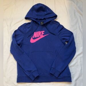 Nike Hoodie with Pink Swoosh
